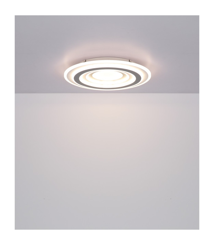 Sabatino I Integrated LED Semi Flush Ceiling Light White LED Dimmable 3000-6000K Remote Control-8
