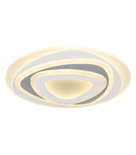 Sabatino II Integrated LED Semi Flush Ceiling Light White LED Dimmable 3000-6000K Remote Control-1