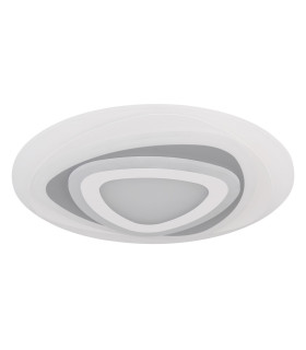 Sabatino II Integrated LED Semi Flush Ceiling Light White LED Dimmable 3000-6000K Remote Control-2