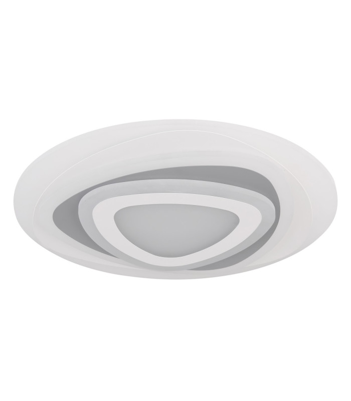 Sabatino II Integrated LED Semi Flush Ceiling Light White LED Dimmable 3000-6000K Remote Control-2