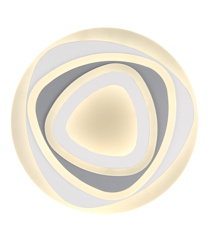 Sabatino II Integrated LED Semi Flush Ceiling Light White LED Dimmable 3000-6000K Remote Control-3