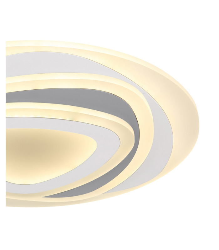 Sabatino II Integrated LED Semi Flush Ceiling Light White LED Dimmable 3000-6000K Remote Control-4