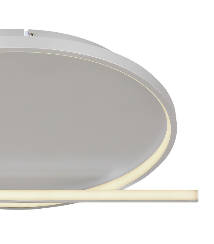 Ronda Integrated LED Semi Flush Ceiling Light Nickel Matt LED Dimmable 2700-6000K Remote Control-4