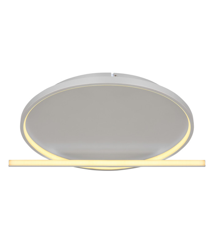 Ronda Integrated LED Semi Flush Ceiling Light Nickel Matt LED Dimmable 2700-6000K Remote Control-5