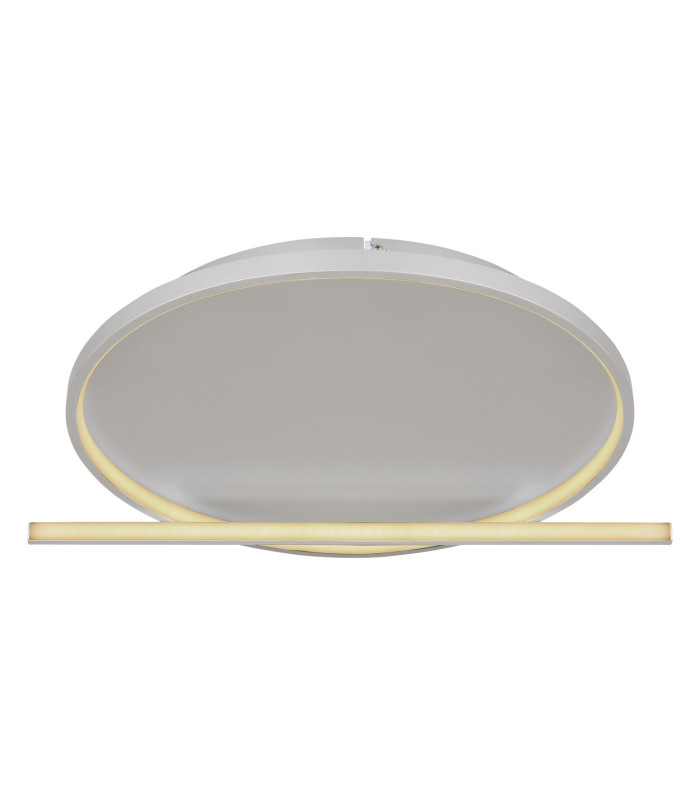 Ronda Integrated LED Semi Flush Ceiling Light Nickel Matt LED Dimmable 2700-6000K Remote Control-9