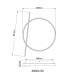 Ronda Integrated LED Semi Flush Ceiling Light Nickel Matt LED Dimmable 2700-6000K Remote Control-10