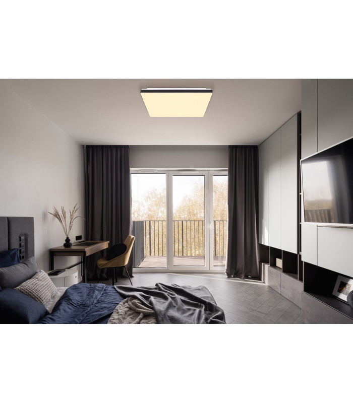 Ully Decorative Flush Ceiling Light White Matt LED Dimmable 2700-6500K Remote Control Timer Tuya Smart-11