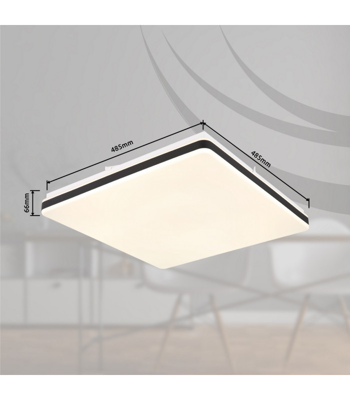 Ully Decorative Flush Ceiling Light White Matt LED Dimmable 2700-6500K Remote Control Timer Tuya Smart-13