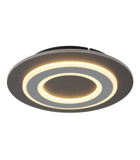 Jayden 32cm Integrated LED Semi Flush Ceiling Light Anthracite Brushed LED 3000K-1