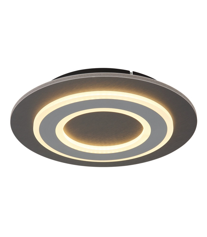 Jayden 32cm Integrated LED Semi Flush Ceiling Light Anthracite Brushed LED 3000K-1