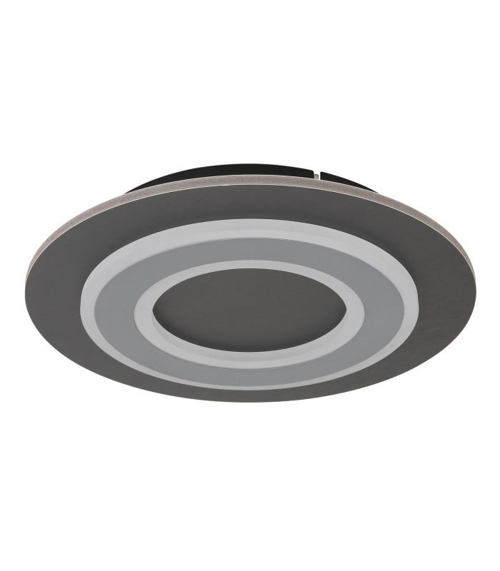 Jayden 32cm Integrated LED Semi Flush Ceiling Light Anthracite Brushed LED 3000K-2