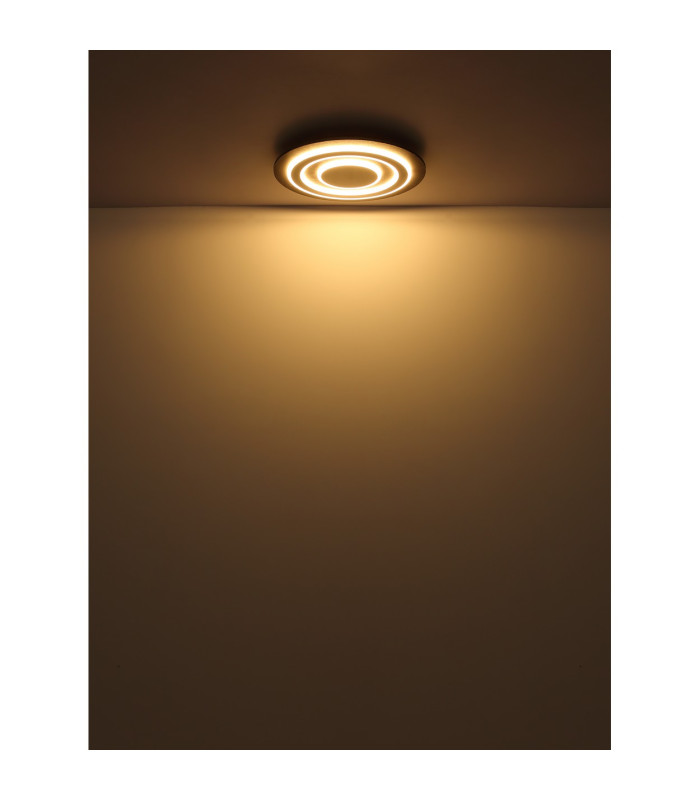 Jayden 32cm Integrated LED Semi Flush Ceiling Light Anthracite Brushed LED 3000K-4