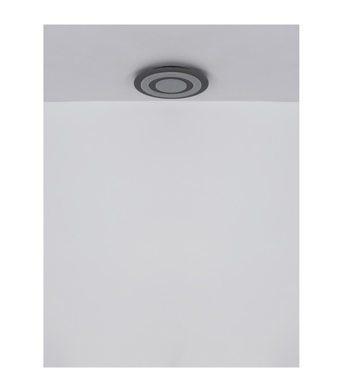 Jayden 32cm Integrated LED Semi Flush Ceiling Light Anthracite Brushed LED 3000K-6
