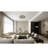 Jayden 32cm Integrated LED Semi Flush Ceiling Light Anthracite Brushed LED 3000K-7