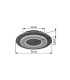 Jayden 32cm Integrated LED Semi Flush Ceiling Light Anthracite Brushed LED 3000K-9