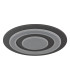 Jayden 48cm Integrated LED Semi Flush Ceiling Light Anthracite Brushed LED 3000K-2