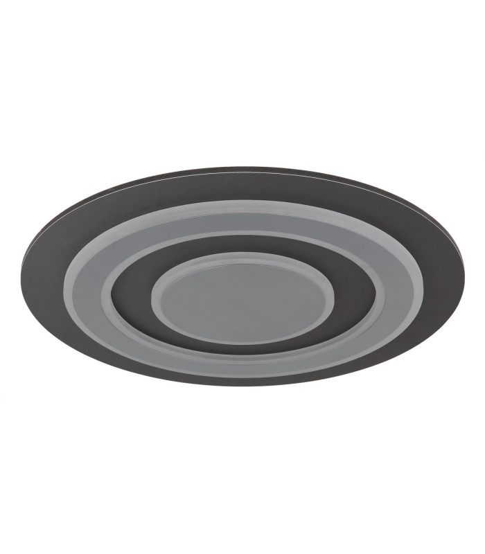 Jayden 48cm Integrated LED Semi Flush Ceiling Light Anthracite Brushed LED 3000K-2