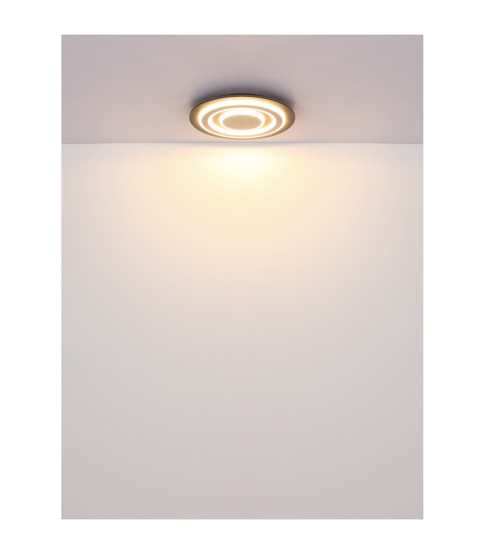 Jayden 48cm Integrated LED Semi Flush Ceiling Light Anthracite Brushed LED 3000K-5