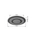 Jayden 48cm Integrated LED Semi Flush Ceiling Light Anthracite Brushed LED 3000K-9
