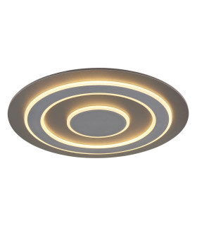 Jayden 60cm Integrated LED Semi Flush Ceiling Light Anthracite Brushed LED 3000K-1