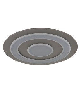 Jayden 60cm Integrated LED Semi Flush Ceiling Light Anthracite Brushed LED 3000K-2