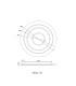 Jayden 60cm Integrated LED Semi Flush Ceiling Light Anthracite Brushed LED 3000K-5