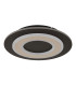 Jayden 32cm Integrated LED Semi Flush Ceiling Light Matt Black LED 3000K-2
