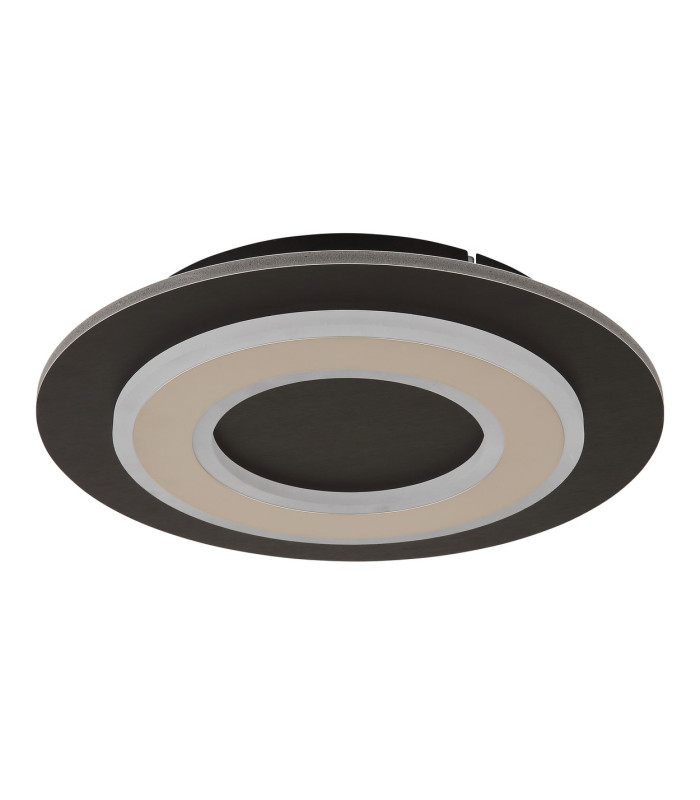Jayden 32cm Integrated LED Semi Flush Ceiling Light Matt Black LED 3000K-2
