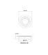 Jayden 32cm Integrated LED Semi Flush Ceiling Light Matt Black LED 3000K-5