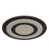 Jayden 48cm Integrated LED Semi Flush Ceiling Light Matt Black LED 3000K-2