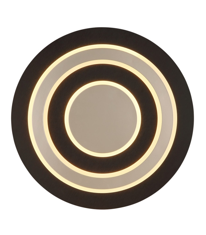 Jayden 48cm Integrated LED Semi Flush Ceiling Light Matt Black LED 3000K-3