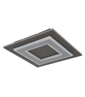 Jayden 32cm Integrated LED Semi Flush Ceiling Light Anthracite Brushed LED 3000K-2