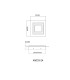 Jayden 32cm Integrated LED Semi Flush Ceiling Light Anthracite Brushed LED 3000K-9