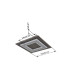 Jayden 32cm Integrated LED Semi Flush Ceiling Light Anthracite Brushed LED 3000K-10