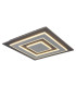 Jayden 48cm Integrated LED Semi Flush Ceiling Light Anthracite Brushed LED 3000K-1
