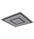 Jayden 48cm Integrated LED Semi Flush Ceiling Light Anthracite Brushed LED 3000K-2