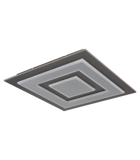 Jayden 48cm Integrated LED Semi Flush Ceiling Light Anthracite Brushed LED 3000K-2