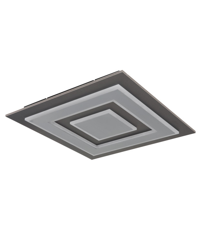 Jayden 48cm Integrated LED Semi Flush Ceiling Light Anthracite Brushed LED 3000K-2
