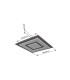 Jayden 48cm Integrated LED Semi Flush Ceiling Light Anthracite Brushed LED 3000K-10