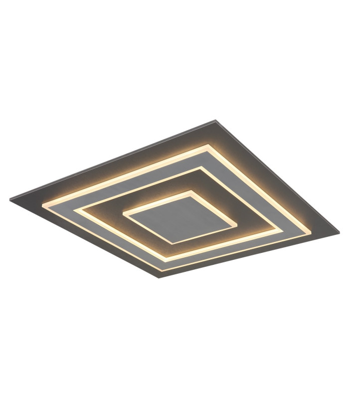 Jayden 60cm Integrated LED Semi Flush Ceiling Light Anthracite Brushed LED 3000K-1