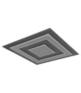 Jayden 60cm Integrated LED Semi Flush Ceiling Light Anthracite Brushed LED 3000K-2