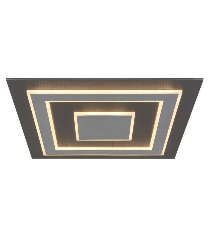 Jayden 60cm Integrated LED Semi Flush Ceiling Light Anthracite Brushed LED 3000K-3