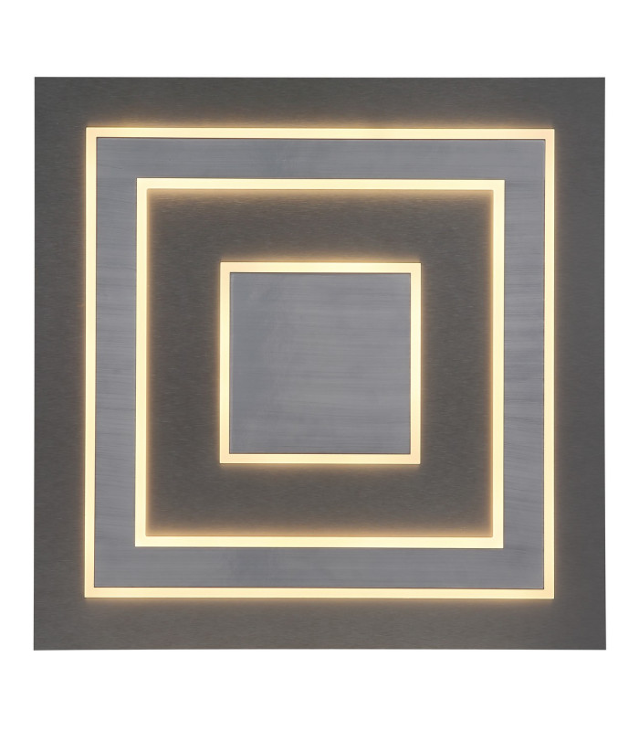 Jayden 60cm Integrated LED Semi Flush Ceiling Light Anthracite Brushed LED 3000K-4