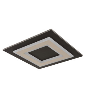 Jayden 32cm Integrated LED Semi Flush Ceiling Light Matt Black LED 3000K-2