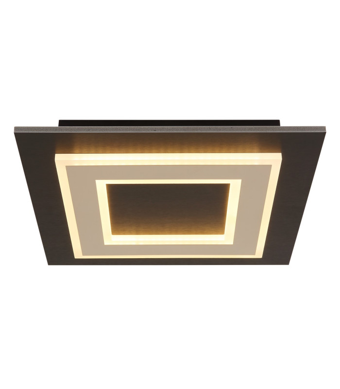 Jayden 32cm Integrated LED Semi Flush Ceiling Light Matt Black LED 3000K-3