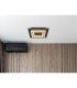 Jayden 32cm Integrated LED Semi Flush Ceiling Light Matt Black LED 3000K-5