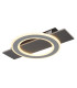 Jayden Integrated LED Semi Flush Ceiling Light Anthracite Brushed LED 3000K-1