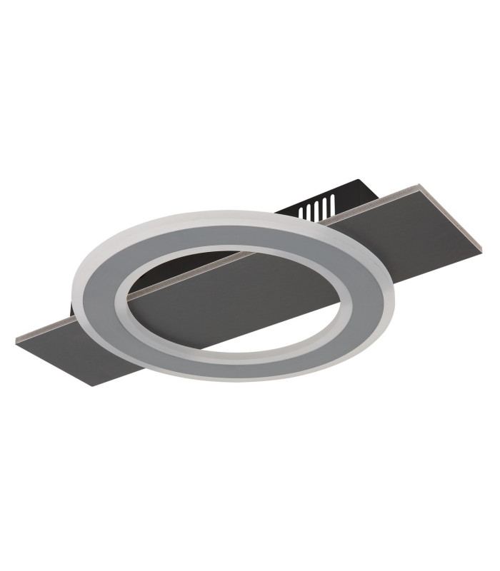 Jayden Integrated LED Semi Flush Ceiling Light Anthracite Brushed LED 3000K-2