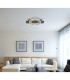Jayden Integrated LED Semi Flush Ceiling Light Anthracite Brushed LED 3000K-8