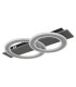 Jayden 2 Ring Integrated LED Semi Flush Ceiling Light Anthracite Brushed 2x LED 3000K-2